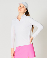 Kate Mock Neck Half Zip Top: Sleek, Versatile Layer for All Seasons