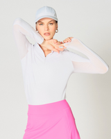 Kate Mock Neck Half Zip Top: Sleek, Versatile Layer for All Seasons