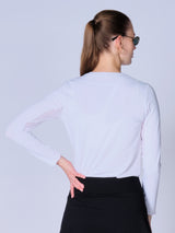 Long Sleeve Top with Pearl Embellishments: Crafted for Distinction