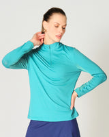 Kate Mock Neck Half Zip Top: Sleek, Versatile Layer for All Seasons